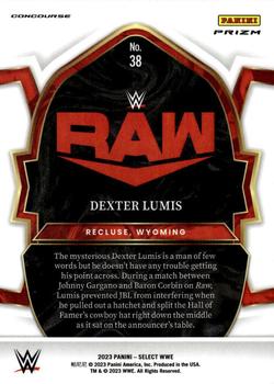 2023 Panini Select WWE - Red & Blue #38 Dexter Lumis Back