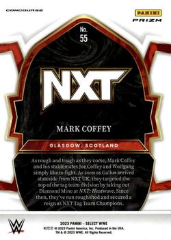2023 Panini Select WWE - Red & Blue #55 Mark Coffey Back