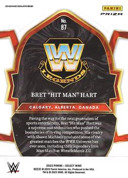 2023 Panini Select WWE - Red & Blue Prizms #87 Bret 