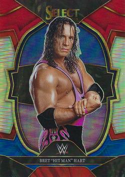 2023 Panini Select WWE - Red & Blue Prizms #87 Bret 