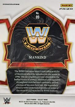 2023 Panini Select WWE - Red & Blue Prizms #89 Mankind Back