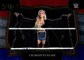 2023 Panini Select WWE - Red & Blue Prizms #271 Charlotte Flair Front