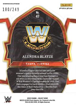 2023 Panini Select WWE - Light Blue Prizms #47 Alundra Blayze Back