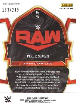 2023 Panini Select WWE - Light Blue Prizms #48 Piper Niven Back