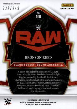 2023 Panini Select WWE - Light Blue Prizms #100 Bronson Reed Back