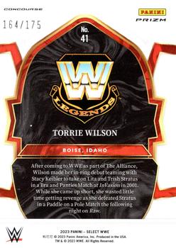 2023 Panini Select WWE - Red Prizms #41 Torrie Wilson Back