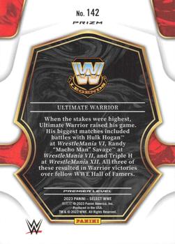 2023 Panini Select WWE - Tri-Color Prizms #142 Ultimate Warrior Back