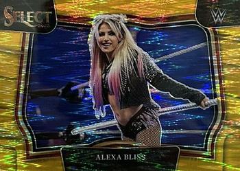 2023 Panini Select WWE - Gold Flash Prizms #258 Alexa Bliss Front