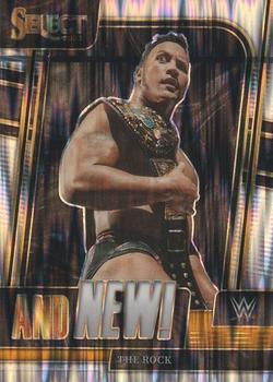 2023 Panini Select WWE - And New! Flash Prizms #3 The Rock Front