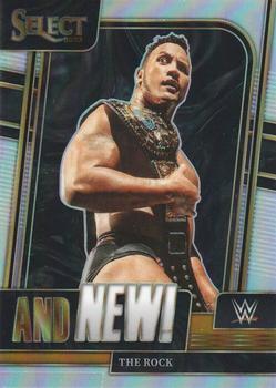 2023 Panini Select WWE - And New! Silver Prizms #3 The Rock Front