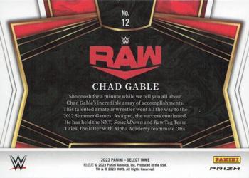 2023 Panini Select WWE - Snapshots Flash Prizms #12 Chad Gable Back