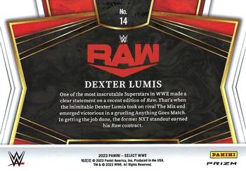 2023 Panini Select WWE - Snapshots Flash Prizms #14 Dexter Lumis Back