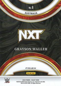 2023 Panini Select WWE - Global Icons Flash Prizms #8 Grayson Waller Back