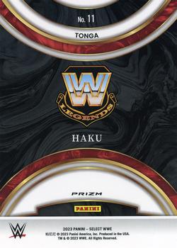 2023 Panini Select WWE - Global Icons Flash Prizms #11 Haku Back