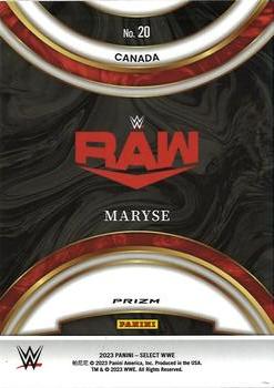 2023 Panini Select WWE - Global Icons Flash Prizms #20 Maryse Back