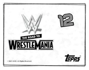 2021 Topps WWE Road to WrestleMania Stickers #12 Drew McIntyre Back