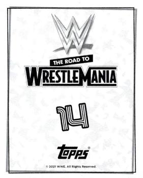 2021 Topps WWE Road to WrestleMania Stickers #14 Drew McIntyre Back