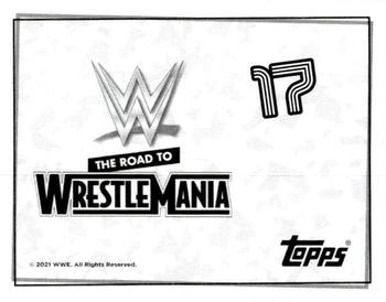 2021 Topps WWE Road to WrestleMania Stickers #17 Becky Lynch Back