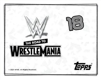 2021 Topps WWE Road to WrestleMania Stickers #18 Becky Lynch Back