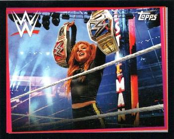 2021 Topps WWE Road to WrestleMania Stickers #18 Becky Lynch Front