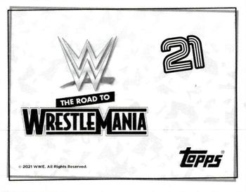 2021 Topps WWE Road to WrestleMania Stickers #21 Becky Lynch Back