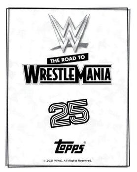 2021 Topps WWE Road to WrestleMania Stickers #25 The Fiend Bray Wyatt Back