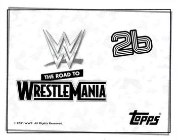 2021 Topps WWE Road to WrestleMania Stickers #26 The Fiend Bray Wyatt Back