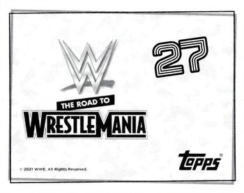 2021 Topps WWE Road to WrestleMania Stickers #27 The Fiend Bray Wyatt Back