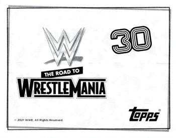 2021 Topps WWE Road to WrestleMania Stickers #30 The Fiend Bray Wyatt Back