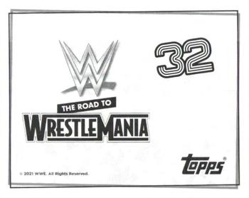 2021 Topps WWE Road to WrestleMania Stickers #32 The Fiend Bray Wyatt Back