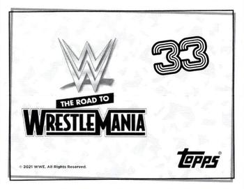 2021 Topps WWE Road to WrestleMania Stickers #33 The Fiend Bray Wyatt Back