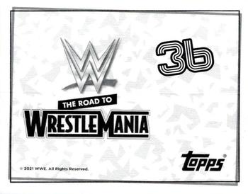 2021 Topps WWE Road to WrestleMania Stickers #36 Charlotte Flair Back