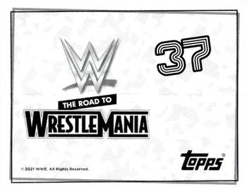 2021 Topps WWE Road to WrestleMania Stickers #37 Charlotte Flair Back
