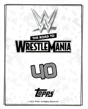 2021 Topps WWE Road to WrestleMania Stickers #40 Drew Gulak Back