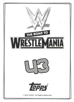 2021 Topps WWE Road to WrestleMania Stickers #43 Lacey Evans Back