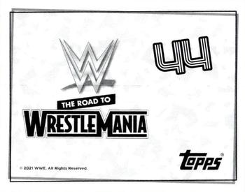 2021 Topps WWE Road to WrestleMania Stickers #44 AJ Styles Back