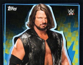 2021 Topps WWE Road to WrestleMania Stickers #44 AJ Styles Front