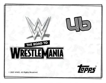 2021 Topps WWE Road to WrestleMania Stickers #46 AJ Styles Back