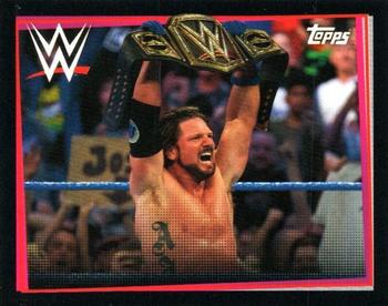 2021 Topps WWE Road to WrestleMania Stickers #46 AJ Styles Front