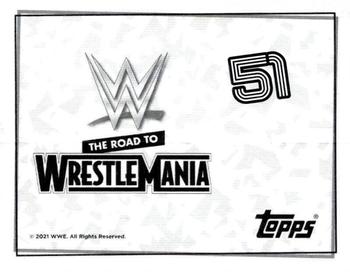 2021 Topps WWE Road to WrestleMania Stickers #51 Nia Jax Back
