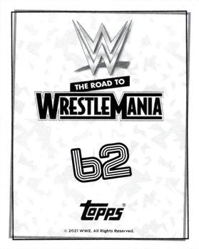 2021 Topps WWE Road to WrestleMania Stickers #62 R-Truth Back