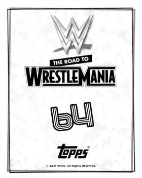 2021 Topps WWE Road to WrestleMania Stickers #64 Andrade Back