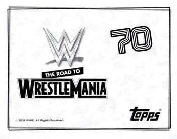 2021 Topps WWE Road to WrestleMania Stickers #70 Keith Lee Back