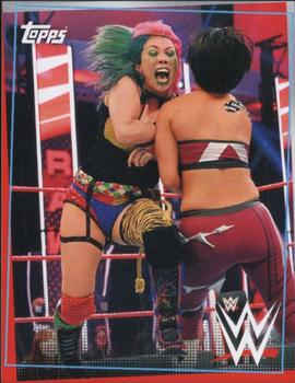 2021 Topps WWE Road to WrestleMania Stickers #91 Asuka Front