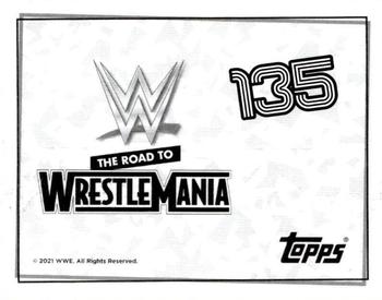 2021 Topps WWE Road to WrestleMania Stickers #135 Kushida Back