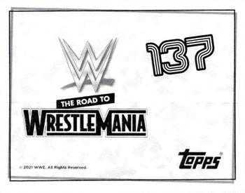 2021 Topps WWE Road to WrestleMania Stickers #137 Kushida Back