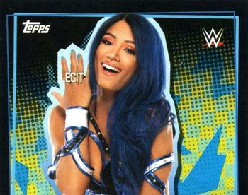 2021 Topps WWE Road to WrestleMania Stickers #180 Sasha Banks Front