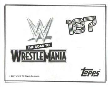 2021 Topps WWE Road to WrestleMania Stickers #187 Sasha Banks Back