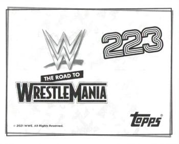 2021 Topps WWE Road to WrestleMania Stickers #223 Dolph Ziggler Back