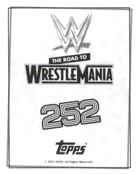 2021 Topps WWE Road to WrestleMania Stickers #252 Steve Cutler Back